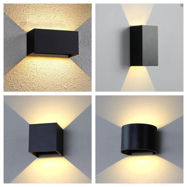 Dimmbare LED Wandleuchte - Quadratisch, Aluminium