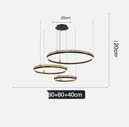 Moderne Runde hängende Deckenlampe aus Aluminium - Warenmeister